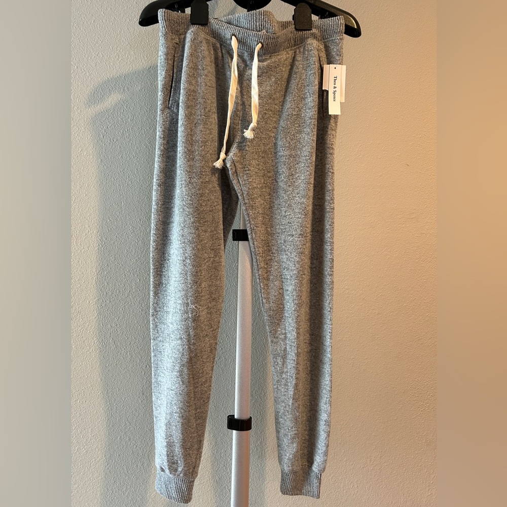 Cozy lounge jogger pants - heathered Grey -size M